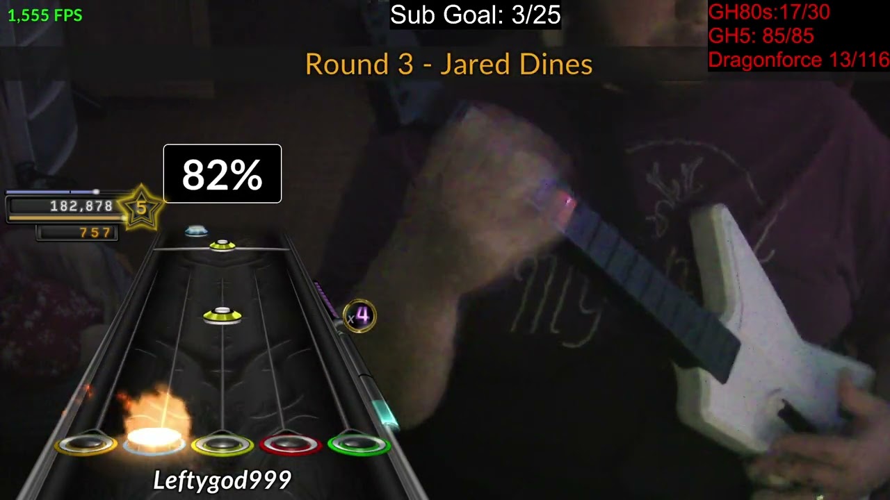 Shred Wars Jared Dines Vs  Pete Cottrell FC 100% Guitar Expert Leftygod999