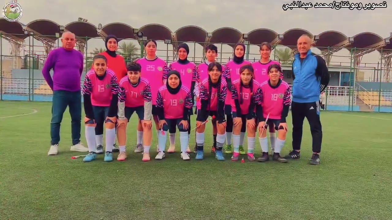 نادي حلبجة النسوي واكاديمية بنت العراق النسوية بكرة القدم مباراة ودية استضافها ملعب منتدى جميلة