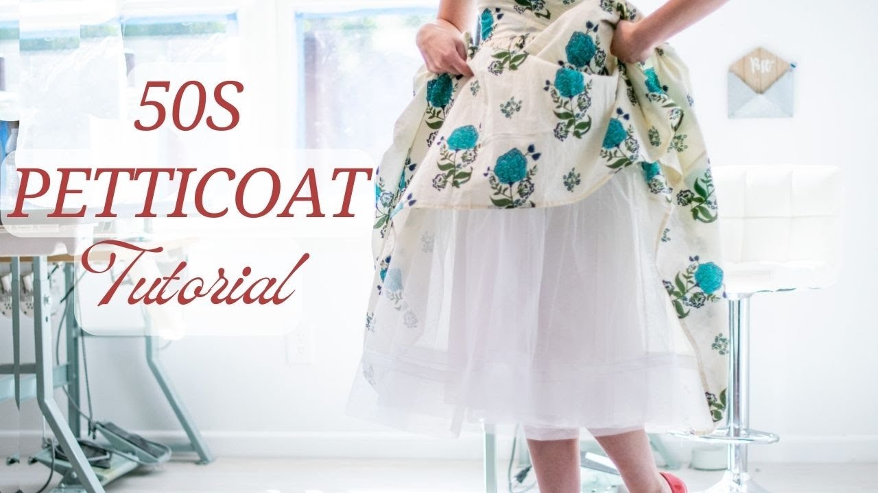 50s DIY Petticoat Tutorial #1950sfashion #1950sstyle