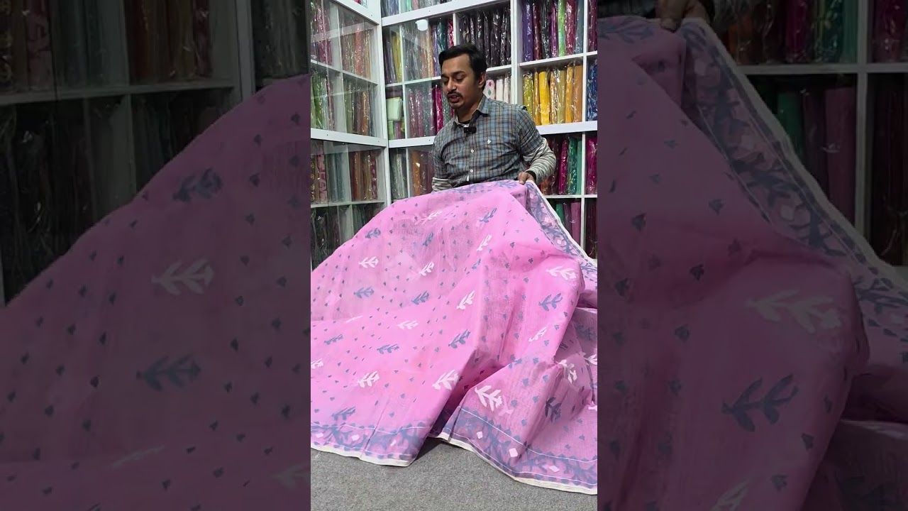 84 count original Dhakai Jamdani saree new collection 