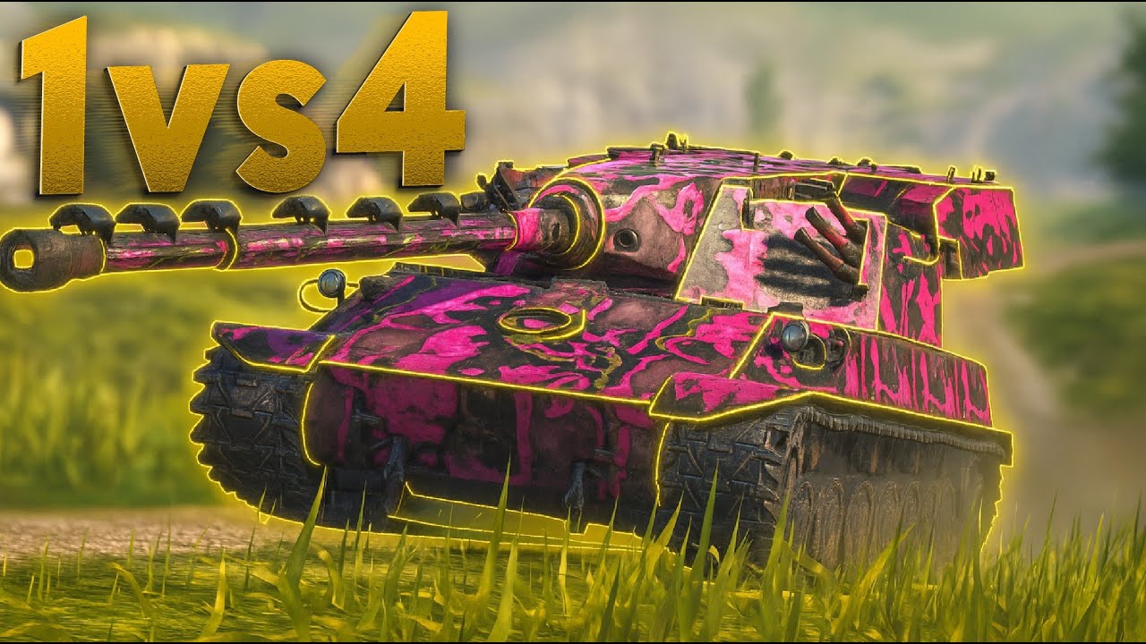 CRAZIEST 1vs4 IN THE MOST OP TANK!