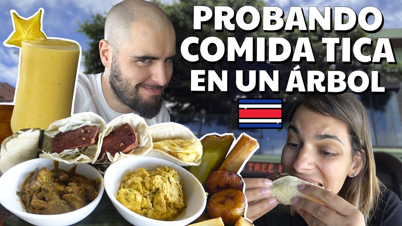 PROBANDO comida de COSTA RICA en un ÁRBOL de MONTEVERDE 🇨🇷 Guía de Costa Rica #19