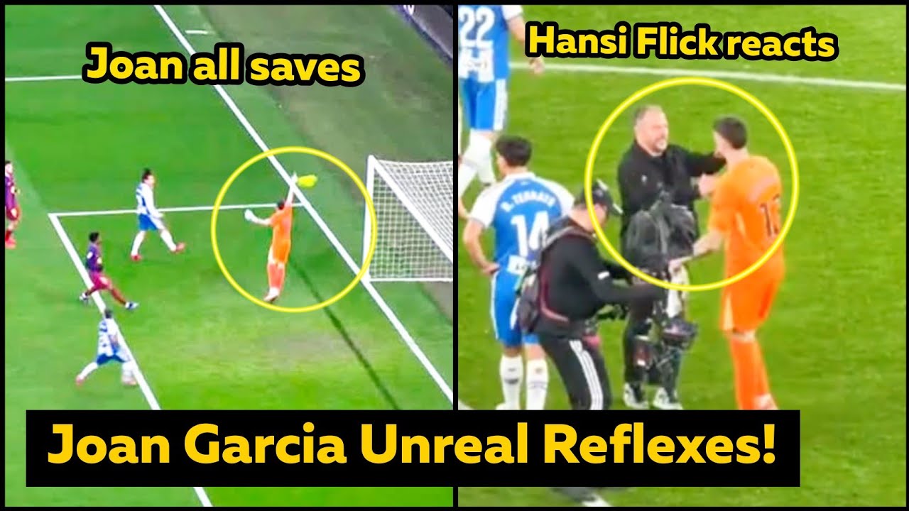 Joan Garcia UNREAL Goalkeeping Moment for Barcelona vs Espanyol Reactions