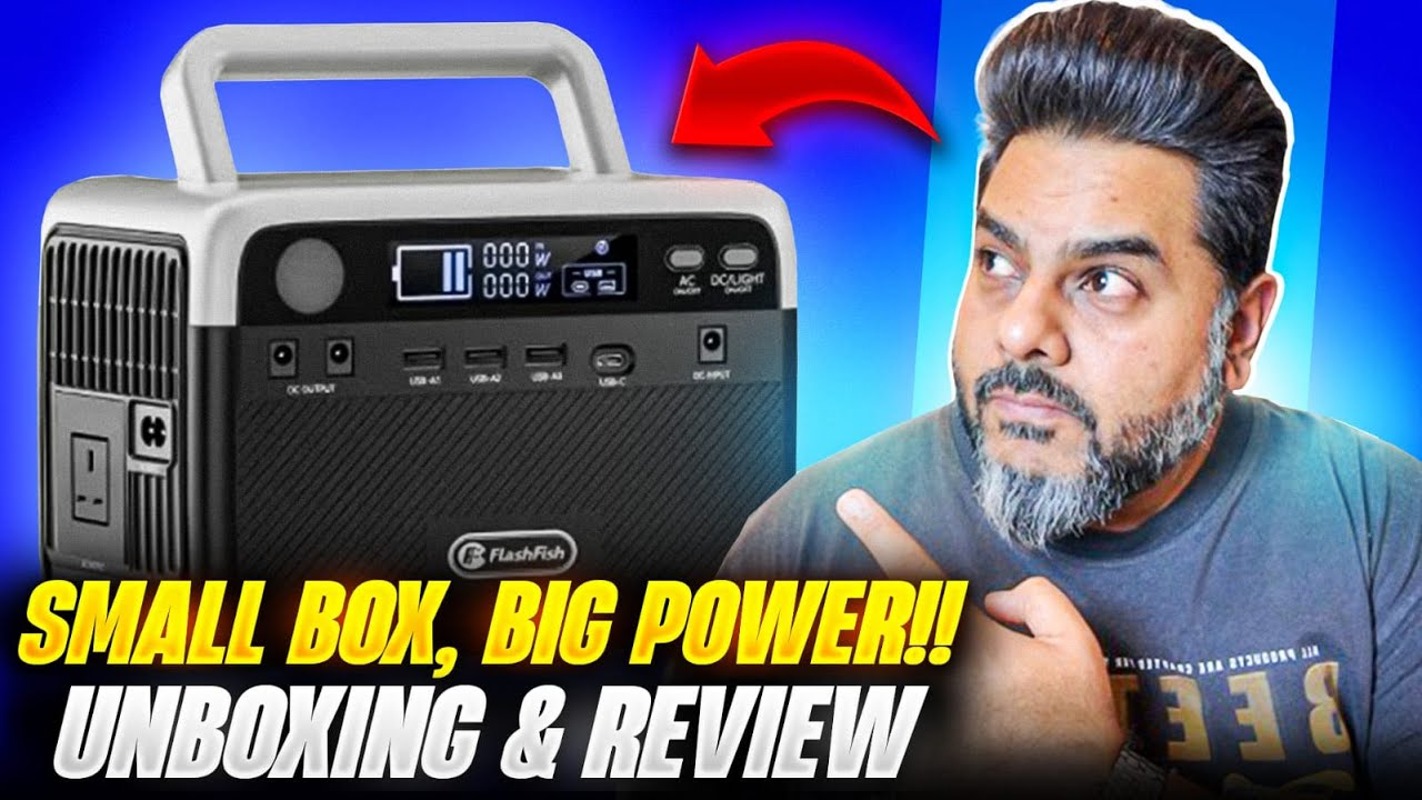 ⚡️FlashFish 230Wh Power Station Unboxing 📦 | Portable Power Backup for Home & Camping 🏕️