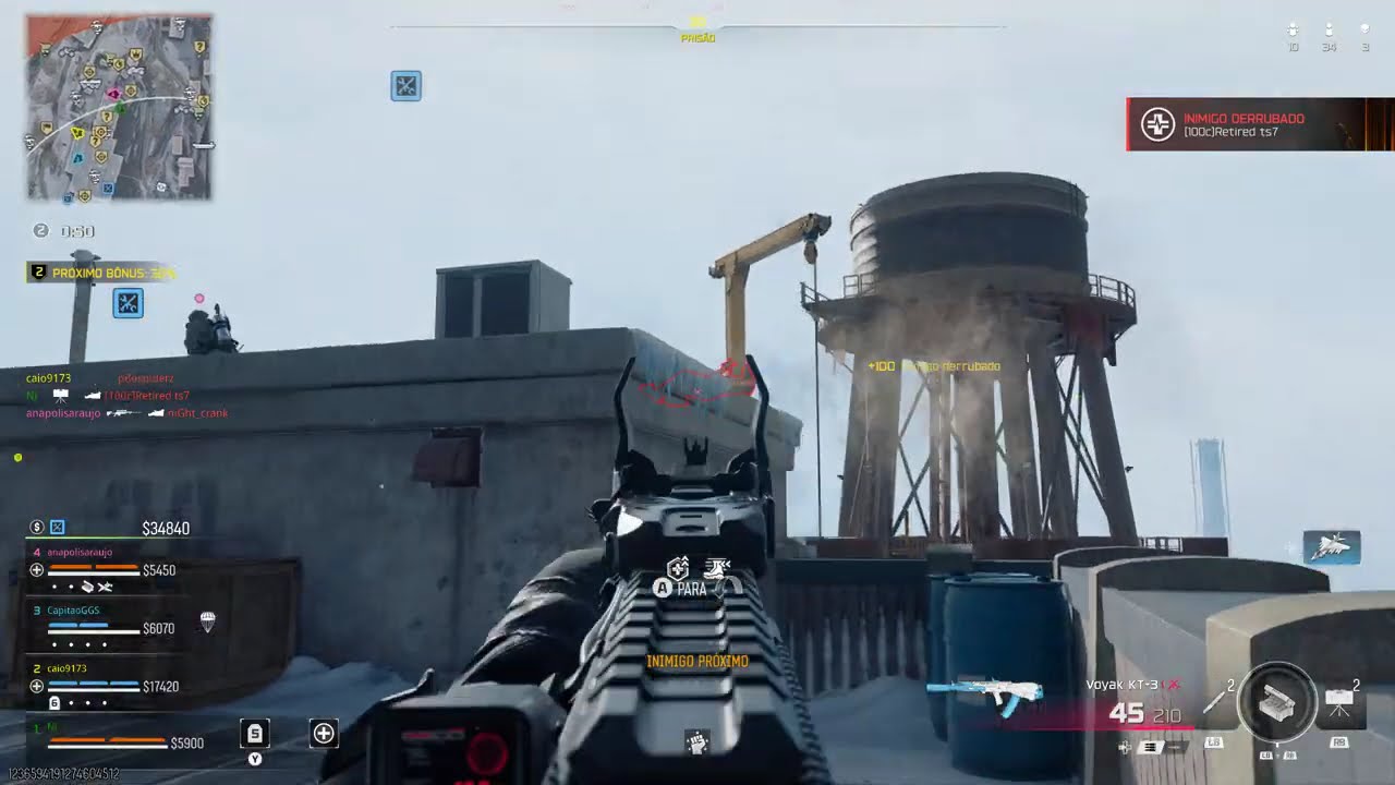 BlackOps7, NJ e Araújo. Big Fish depois que morreu no final mandou mensagem do além, ficou putinho!