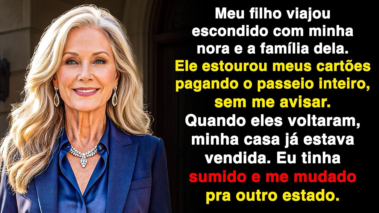 Meu filho viajou escondido, estourou meus cartões. Quando voltou, a casa tava vendida.