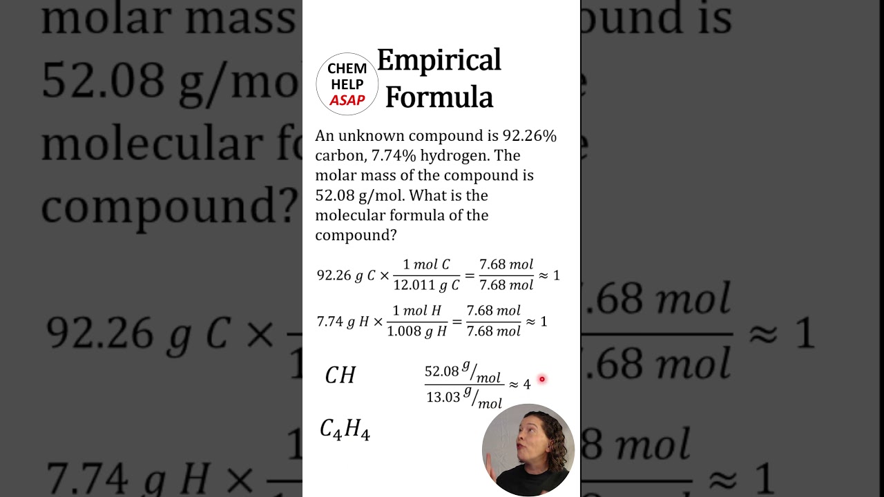 Finding Molecular Formula using Empirical Formula and Molar Mass
