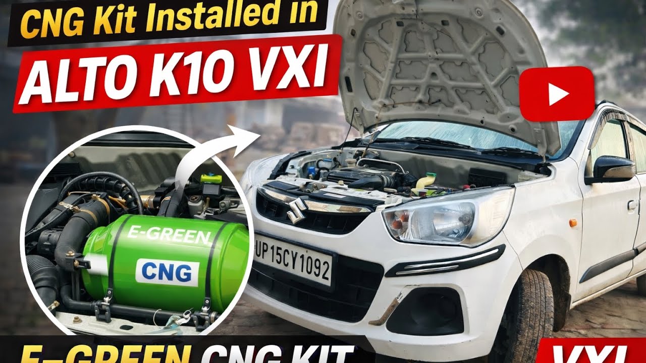 Best CNG Kit in India for Alto K10 VXI 🔥 E-Green Review 👻👻