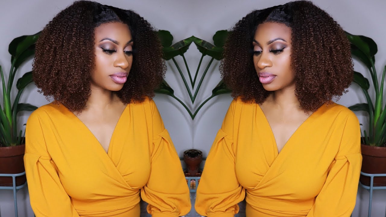 The Perfect Wash N Go ft. HerGivenHair.com Embrace My Coily Lacefront Wig... this lace melts!