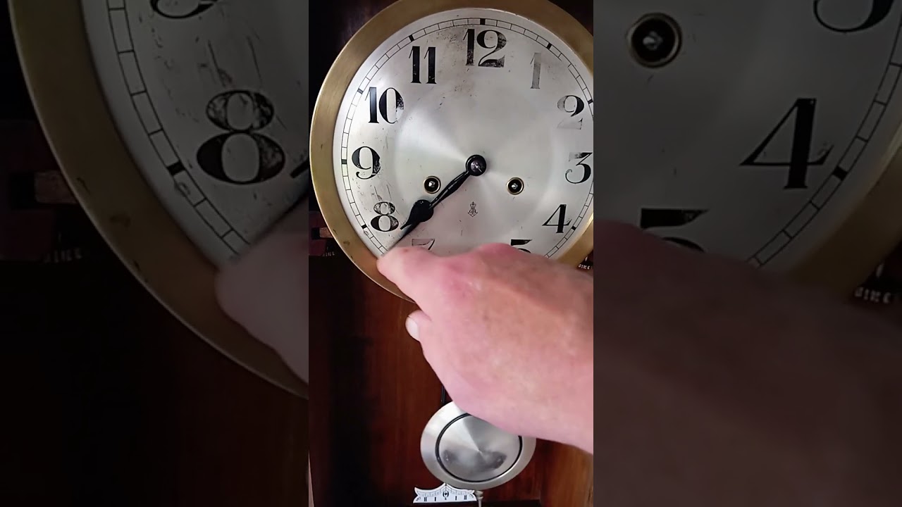 Gustav Becker large antique wall clock