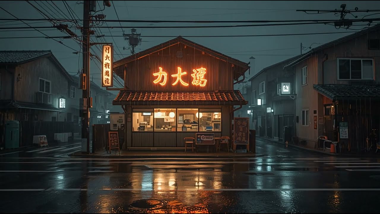 The Only Ramen Shop Open at Midnight 🍜 Lofi Hip Hop to Relax/Study