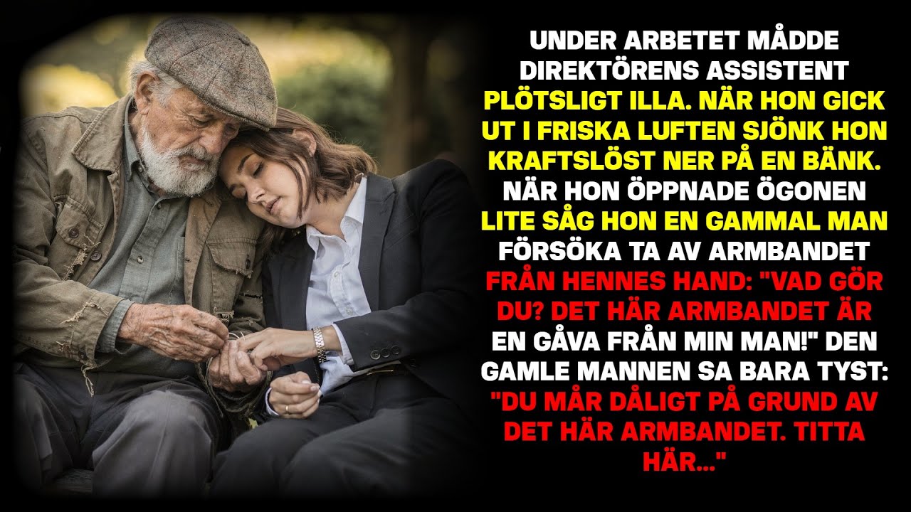 Assistenten mådde illa på jobbet. Hon gick ut för att få frisk luft, men föll ihop och såg...