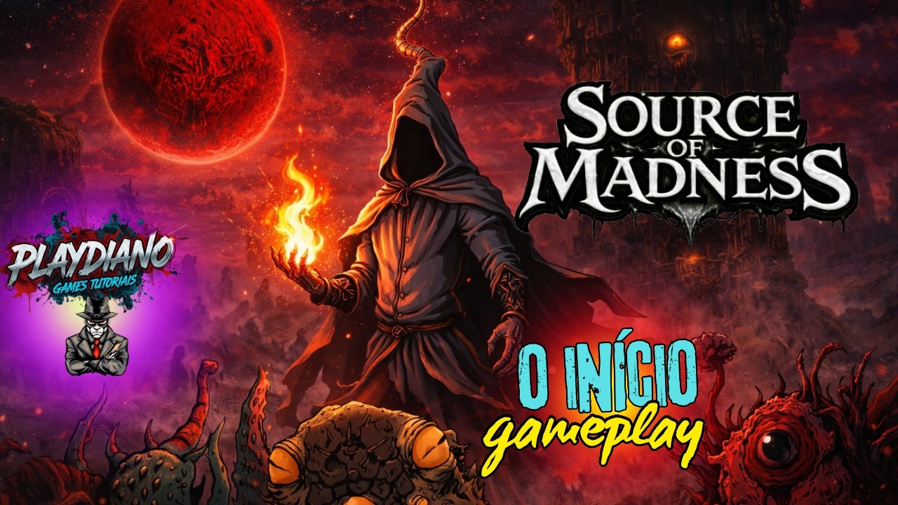 Source of Madness – Um Roguelite Insano e Sombrio  Primeiro Gameplay FULL HD PT BR