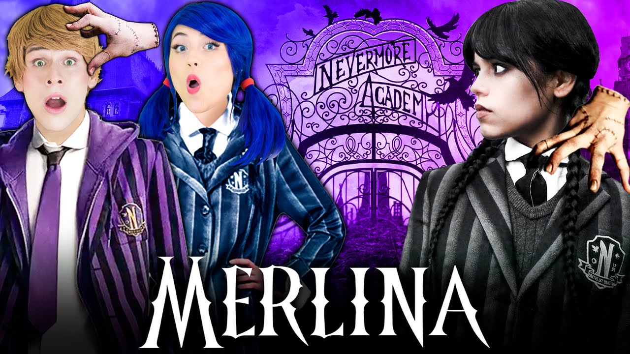 ENTRAMOS A LA ESCUELA NUNCA MÁS de MERLINA ADDAMS 🖐☂️| JUEGA MARINETTE 🤩