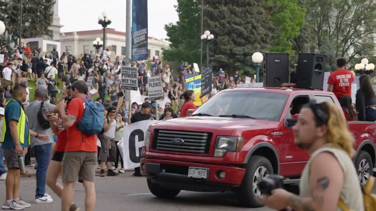 Colorado ICE OUT Peaceful Protest 2025   Colorado Stands With LA 4k 60FPS