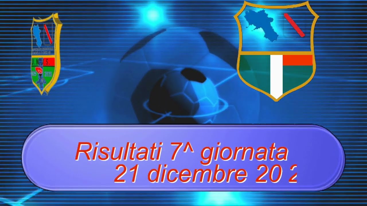 RISULTATI/CLASSIFICA 7&ordf; Giornata 21.12.2025 Campionato UNVS Campano Calcio a 11 Over40 - 2025/2026