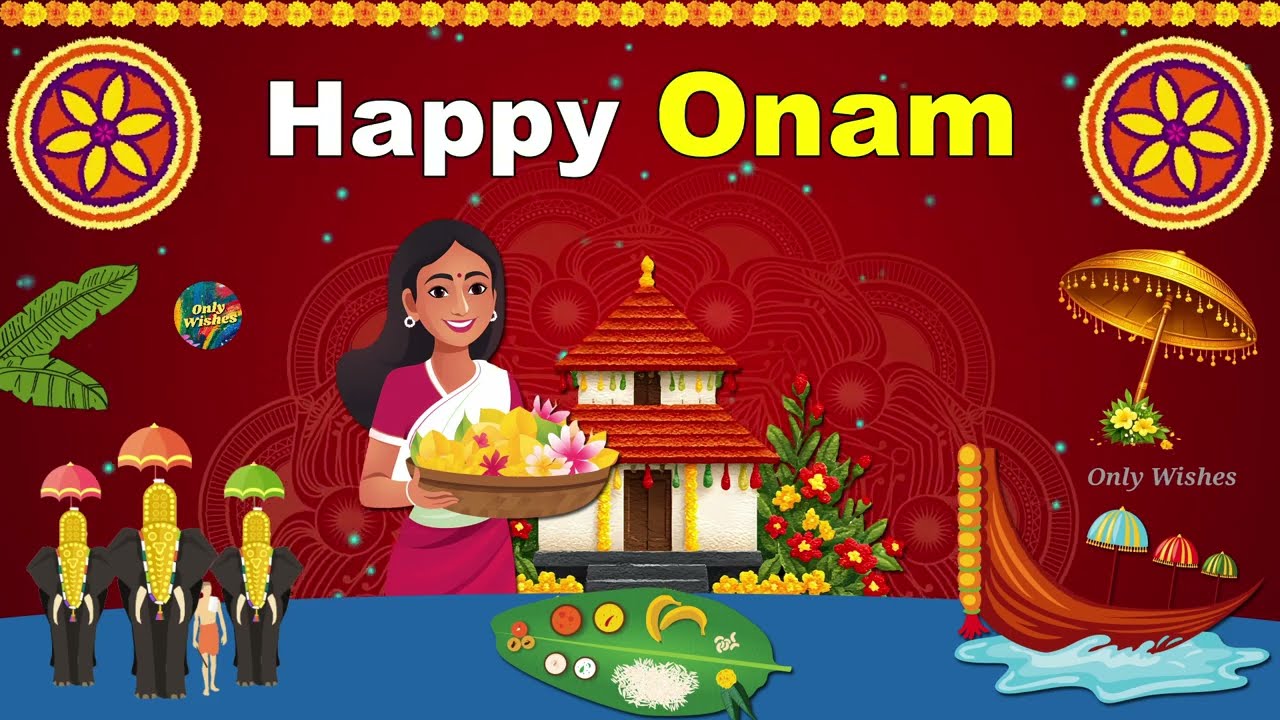 Happy Onam Whatsapp Wishes Status Quotes Video Greeting Message | Onam Celebration Video 2026