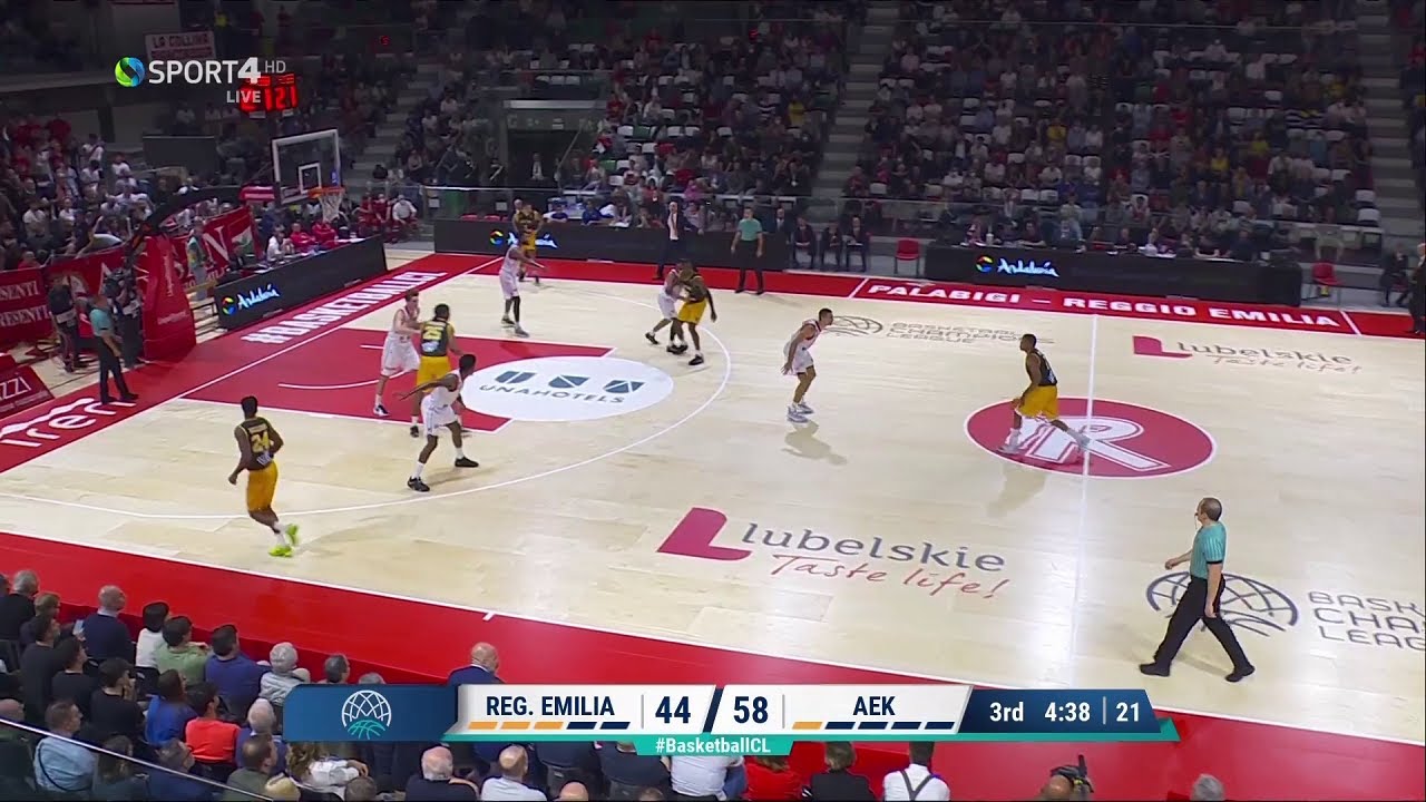 Ρέτζιο Εμίλια-ΑΕΚ 73-84 Στιγμιότυπα HD 2η Άγ. 12-10-2022 / Reggio Emilia - AEK 73-84 Highlights