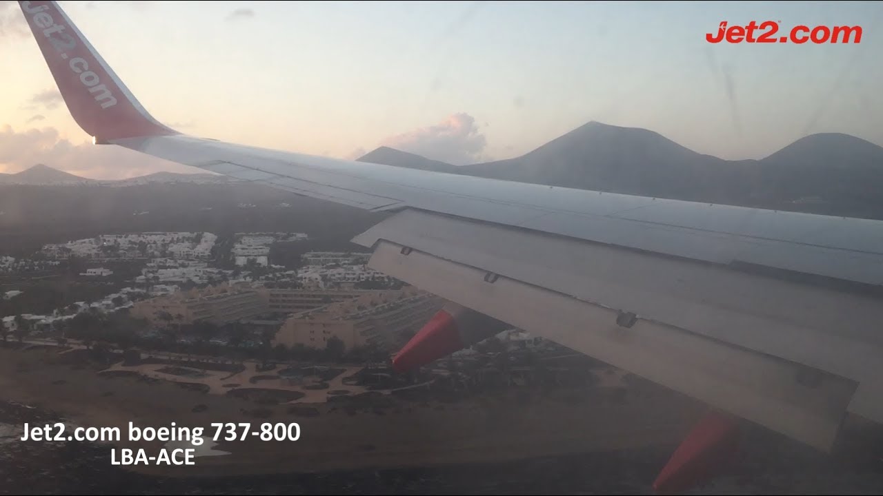 Jet2.com Boeing 737-800 Leeds Bradford To Arrecife (Lanzarote) || Full flight (2017)