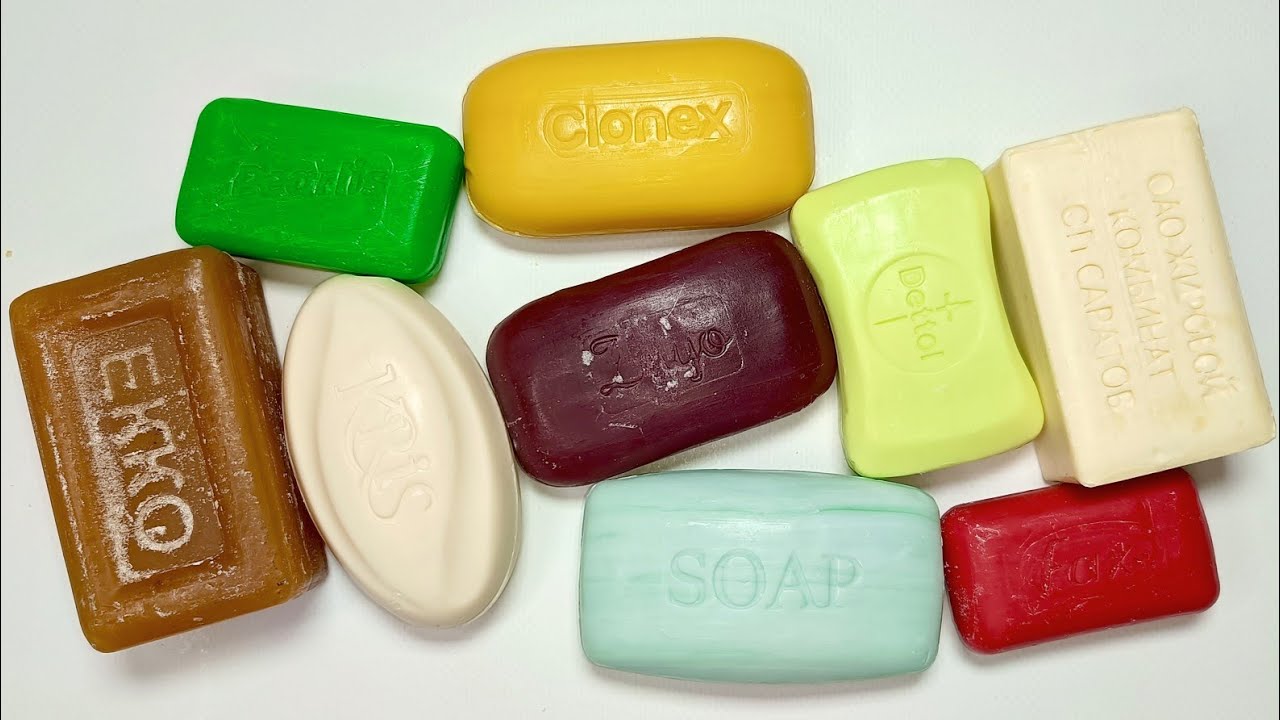 Cutting dry soap 🧼 Satisfying ASMR video 💤  Резка сухого мыла.