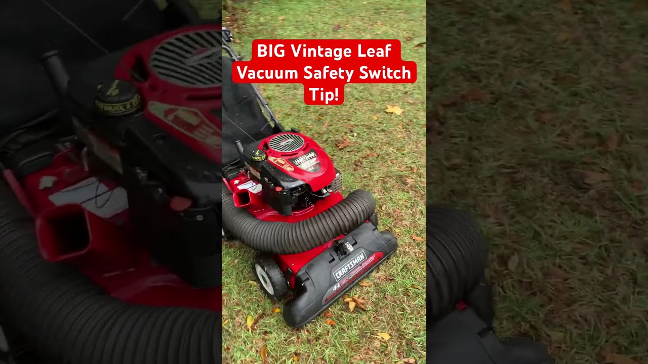 BIG Craftsman Leaf Vacuum Safety Switch Tip! 