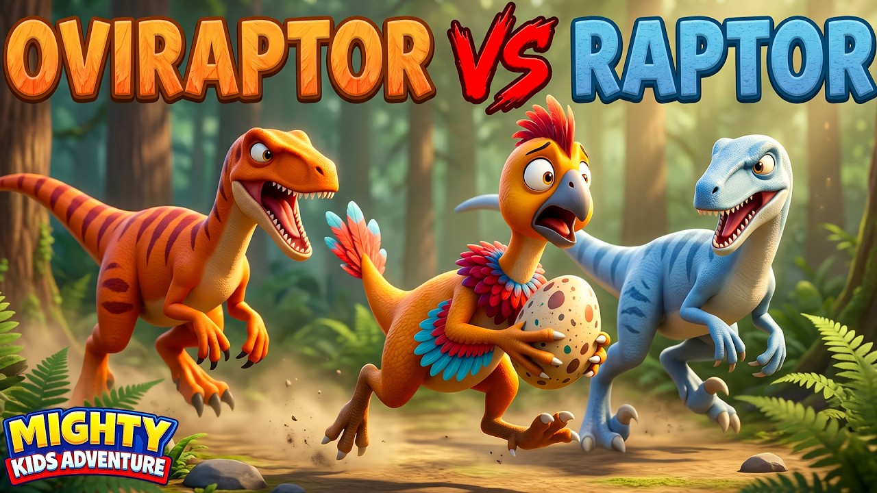 🦖 Oviraptor vs Velociraptor! Epic Dinosaur Battle | T-Rex Joins the Fight | EP 24 | Kids Cartoon
