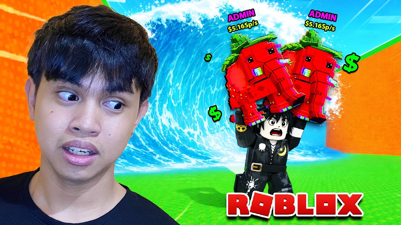I Got The DUPED Admin STRAWBERY ELEPHANT in ESCAPE TSUNAMI FOR BRAINROT