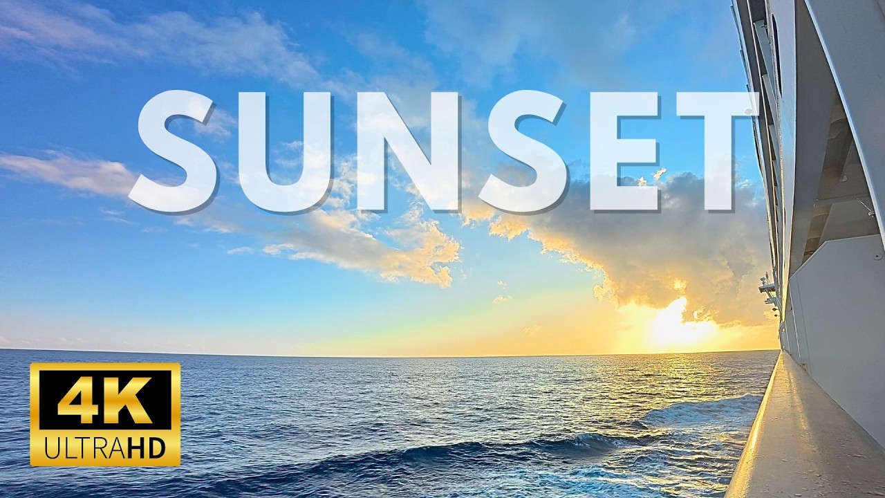 Sunset over the Atlantic Ocean- Relaxing Music