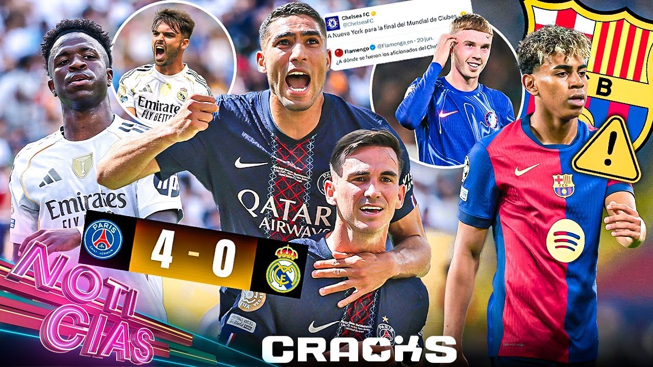 ¡Paseo al Madrid! PSG a la final; Courtois señala errores | ¿Preocupa Yamal al Barça?| Venganza blue