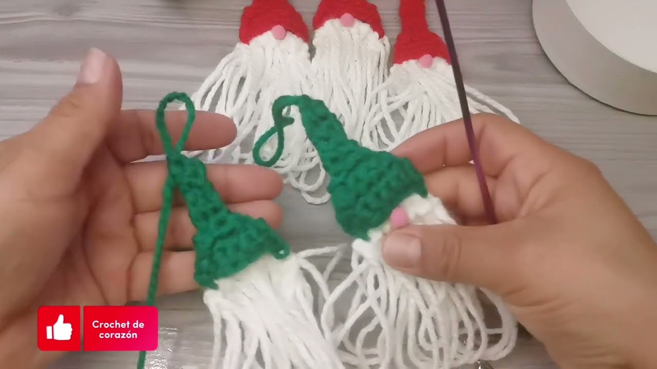 Adorno Navideño Gnomo 🤩🎅 Con anillas de latas 🧶🧶 no te lo puedes perder 🎄🎅