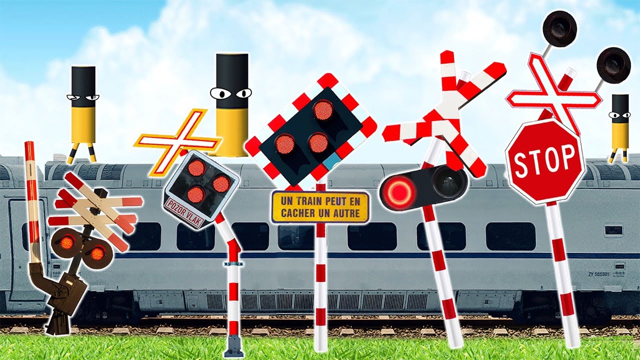 【 踏切アニメ 】イギリス系とジャパニーズ系がコラボ💡🚀🦄Expanding railroad crossing