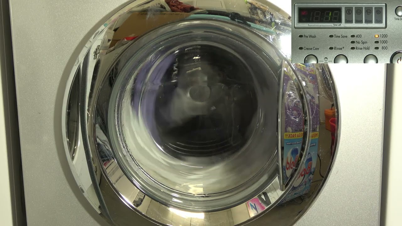 LG Direct Drive WM12225FD / Final Fast spin 1200rpm and results