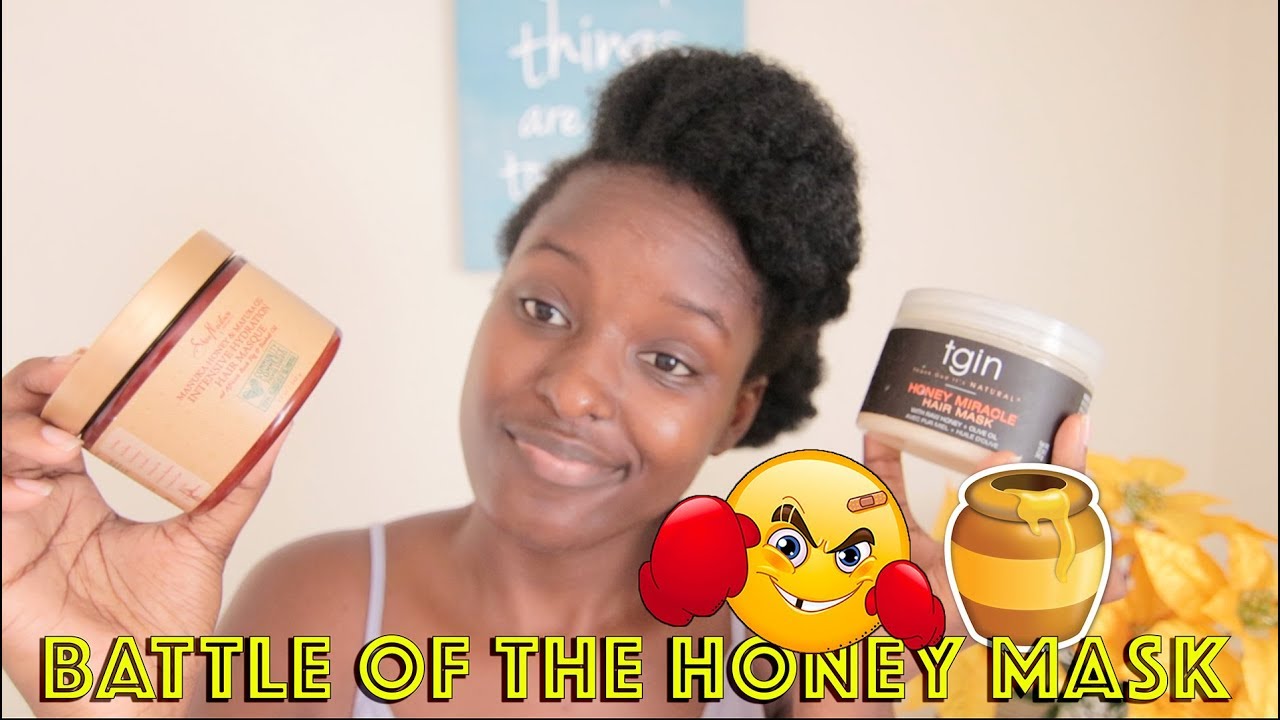 TGIN HONEY MIRACLE MASK VS SHEA MOISTURE MANUKA HONEY MASK|| mycrownofcurls