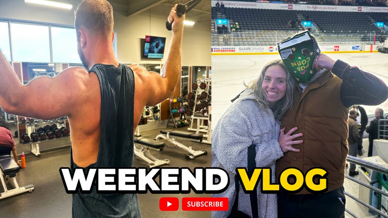 WEEKEND VLOG | Married Couple Life, Gym & Hockey Game