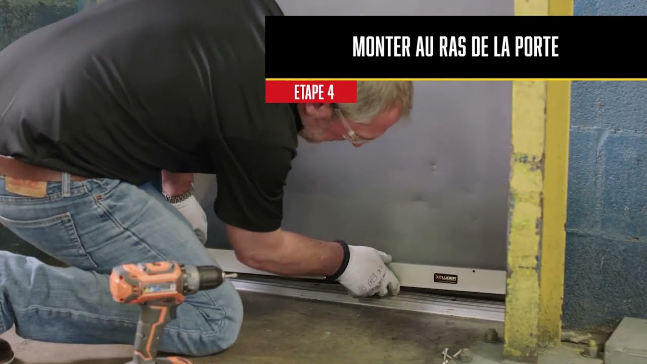 Bas de porte de protection anti-rongeurs automatique Xcluder