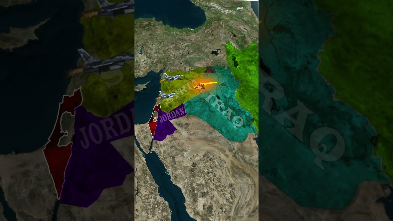 How Iranian missiles reach Israel !  #geography #facts #map