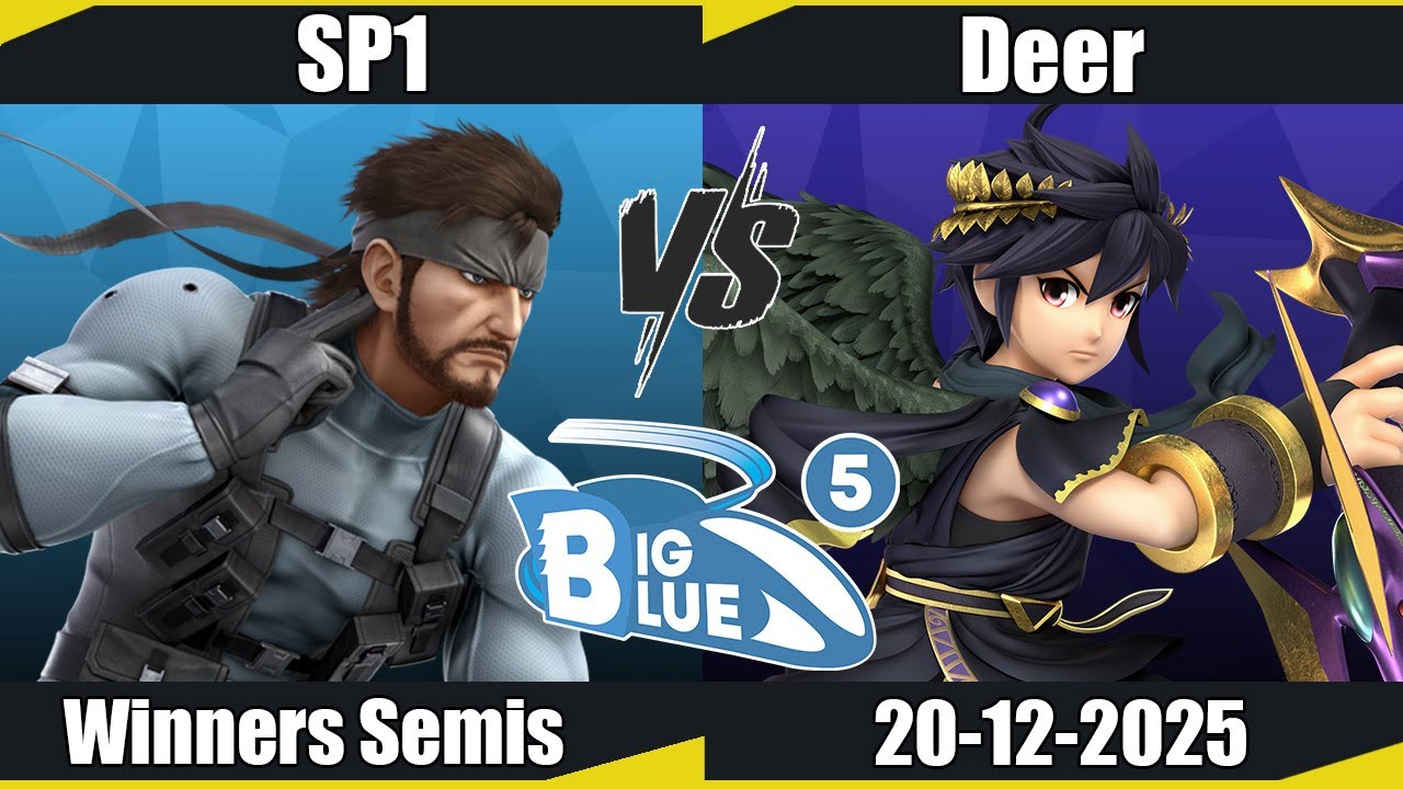 Big Blue 5 - SP1 (Snake) vs Deer (Dark Pit) WS - SSBU