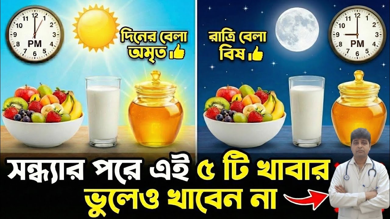 দিনের বেলা অমৃত -রাত্রি বেলা বিষ!সন্ধ্যার পরে এই ৫ টি খাবার ভুলেও খাবেন না|5 Foods to Avoid at Night