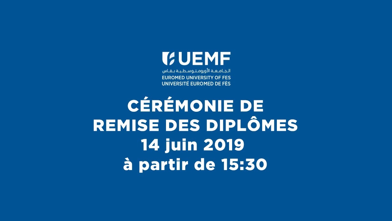 Cérémonie de remise des diplômes UEMF 2019