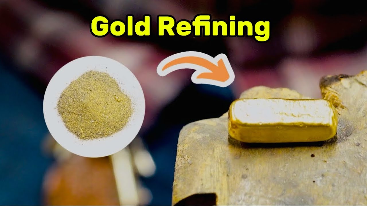 Safe Gold Refining Process at home 🏠😱