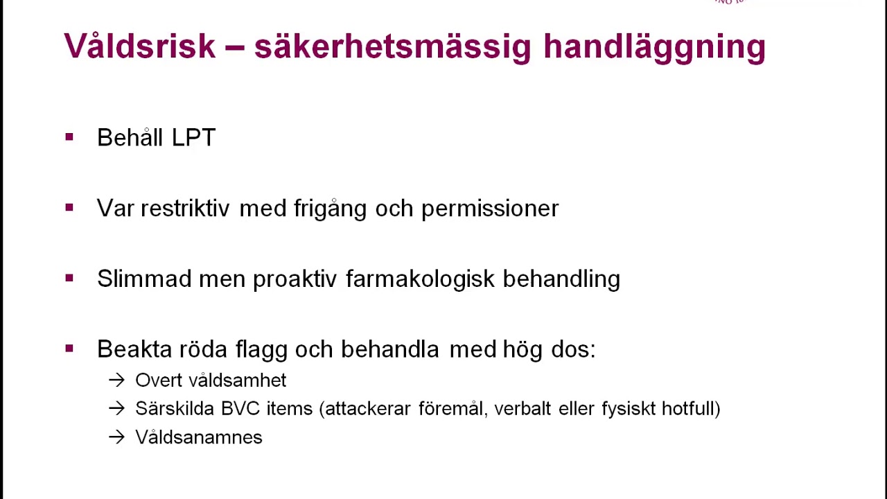 Riskbedömning del 2/2 Våld