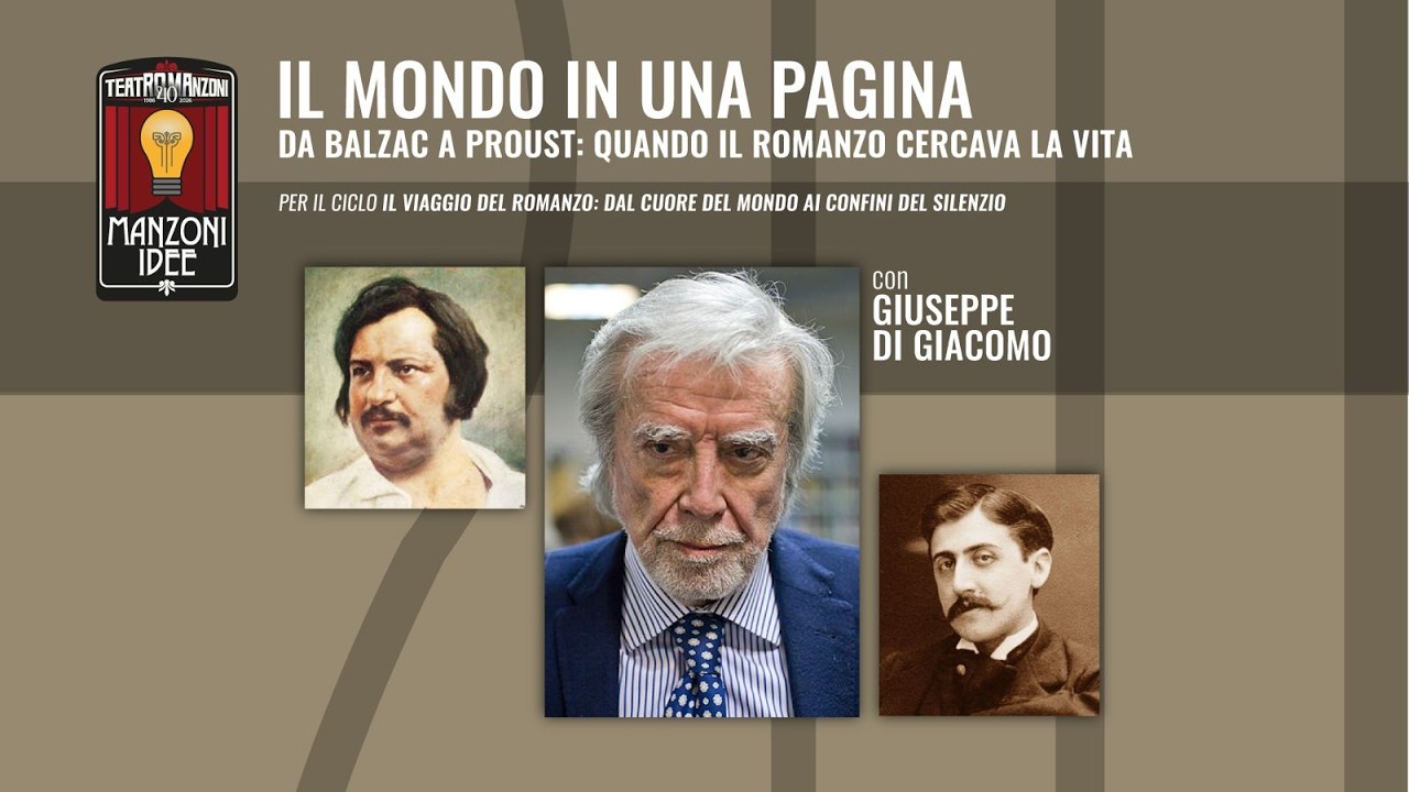 MANZONI IDEE presenta GIUSEPPE DI GIACOMO in  IL MONDO IN UNA PAGINA - Teatro Manzoni di Roma