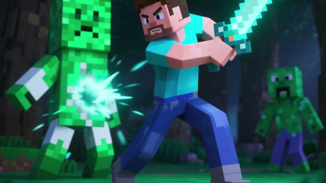 🟦🟩¿Pueden Alex y Steve vencer al JEFE FINAL de Minecraft? ¡Un combate ÉPICO! VS Ender Dragon