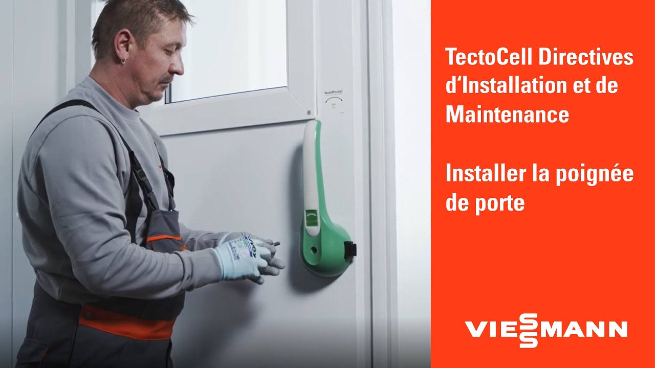 Installer poignée de porte TectoCell | Viessmann Clean & Cold Solutions