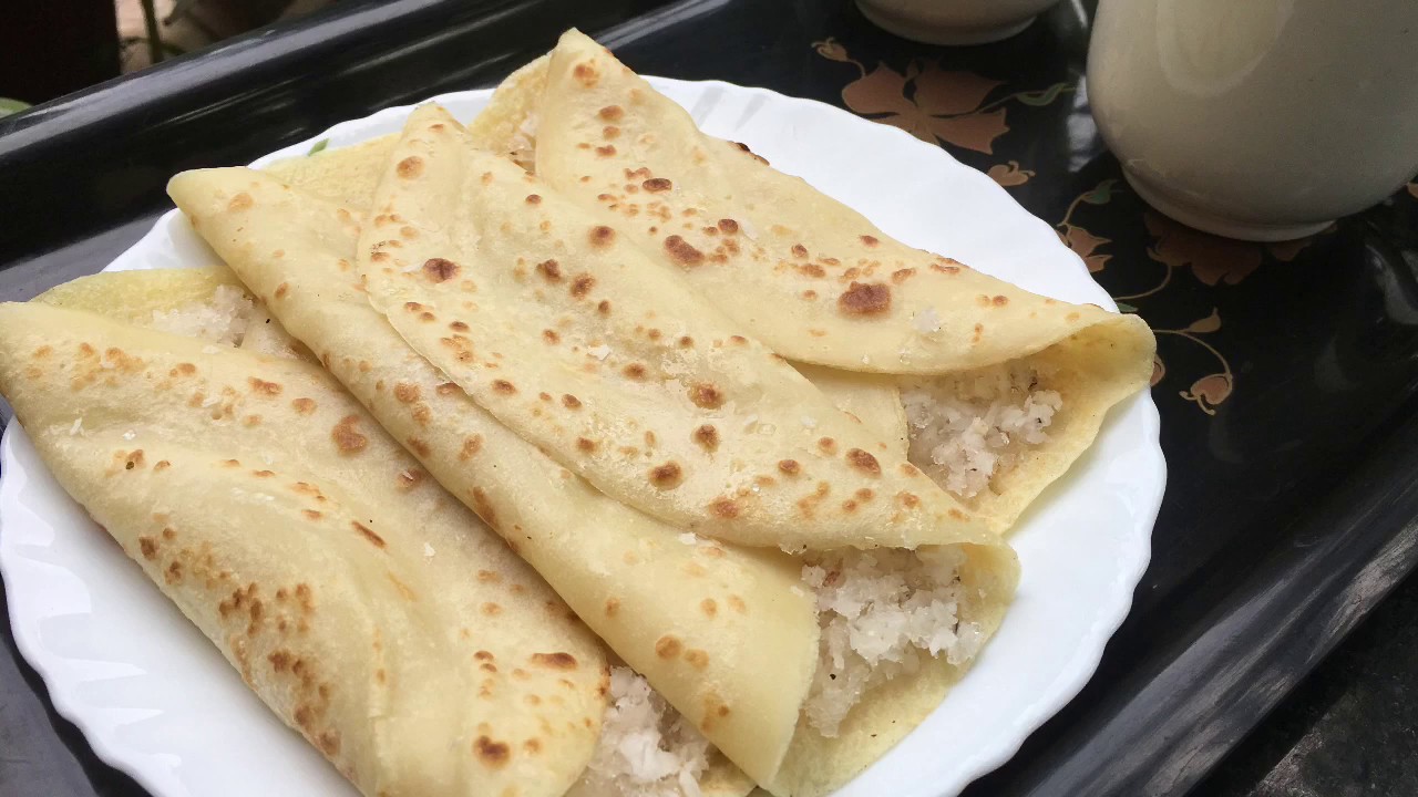 Pancake Recipe with Coconut Filling