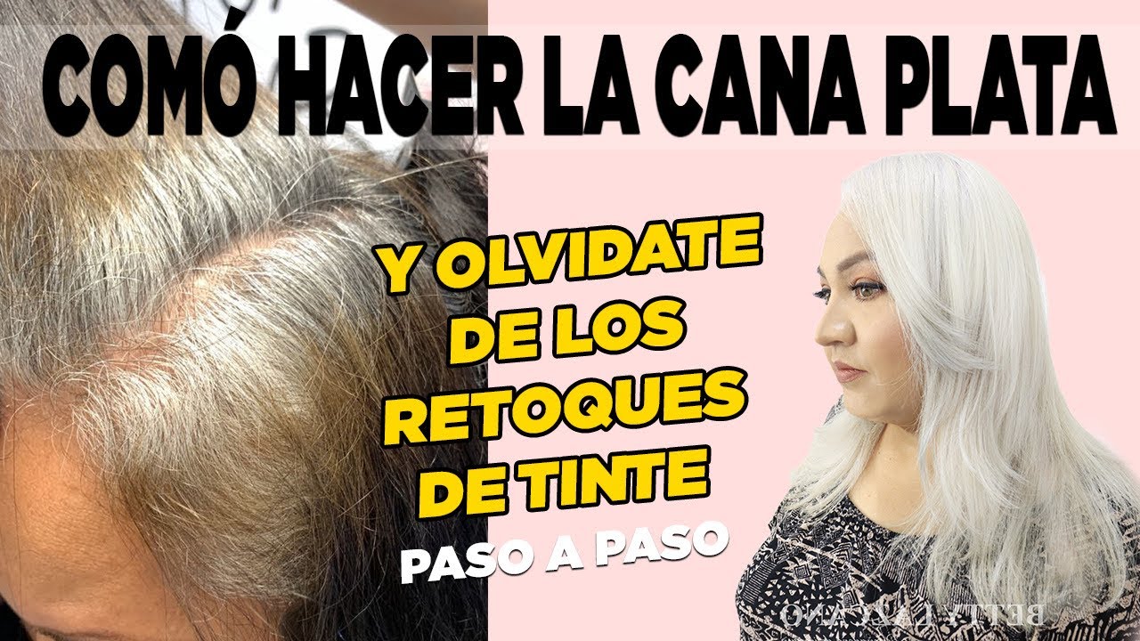 COMO HACER  LA CANA PLATA Y OLVÍDATE DE LOS RETOQUES DE TINTE. QUÍTATE 15 AÑOS DE ENCIMA PASO A PASO