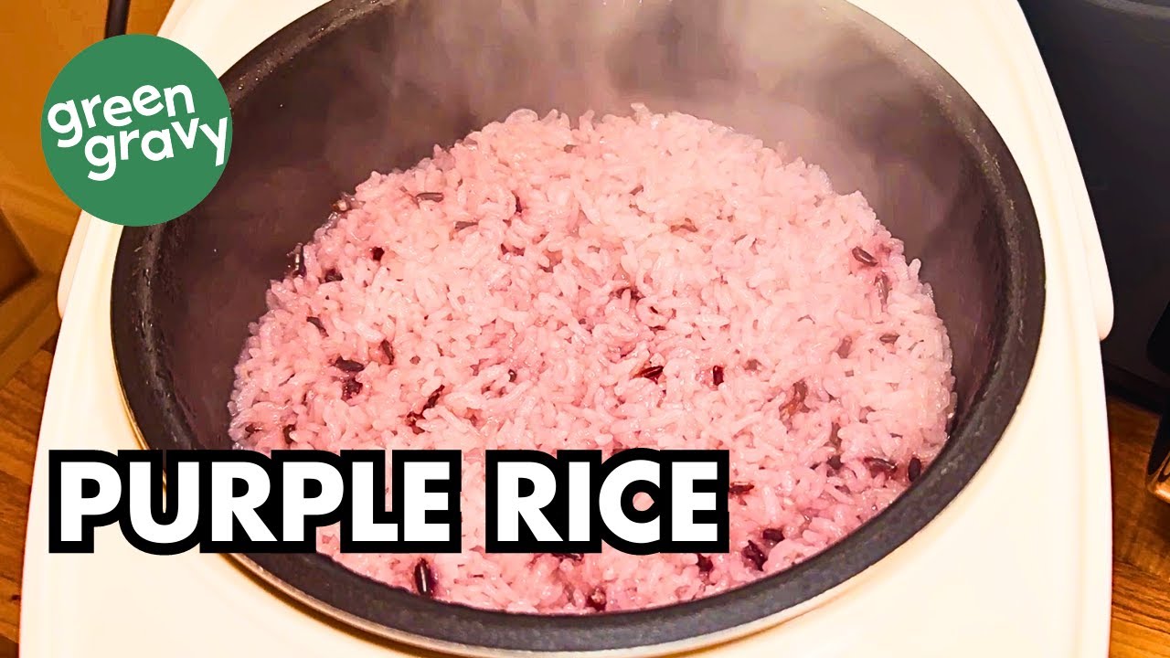 PURPLE RICE /BLACK RICE (KOREAN) | DELICIOUS, CHEAP AND EASY! | SIMPLE PLANT BASED