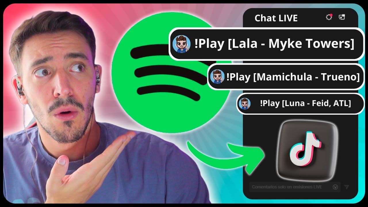 Configura tu TikTok Live para que el Chat Elija Canciones en Spotify