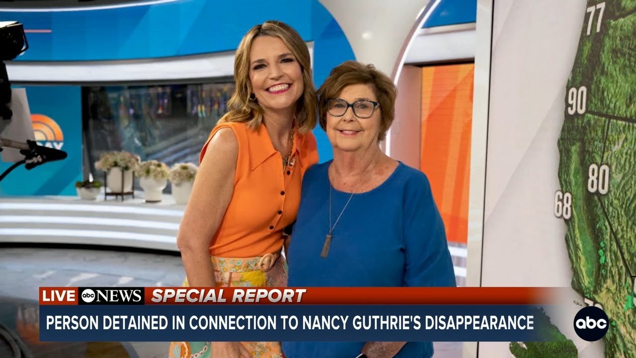 Person detained in connection to Nancy Guthrie's disappearance