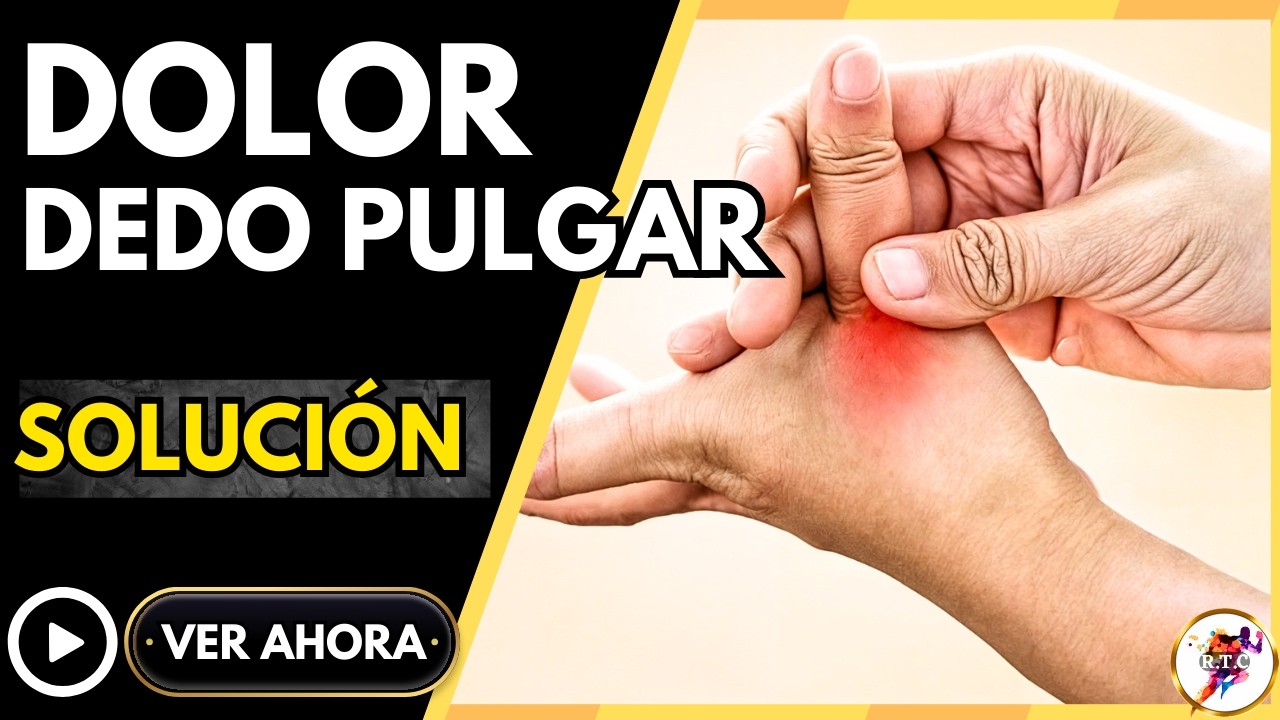 Ejercicios para la TENDINITIS de QUERVAIN (Dolor dedo pulgar). Tenosinovitis estenosante